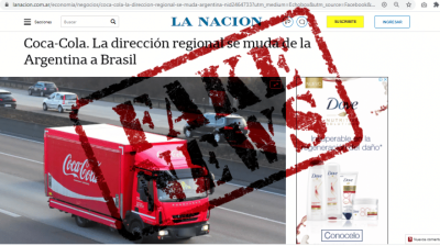 Coca Cola desmintió a La Nación y otros medios que anunciaron su partida del país