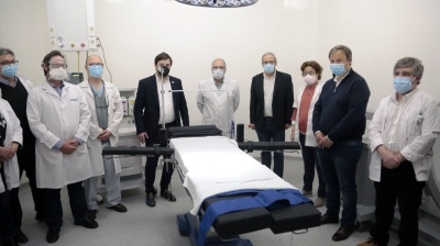 Cascallares y Kreplak inauguraron un nuevo centro quirúrgico en el hospital Melendez