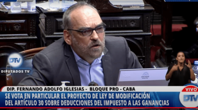 Iglesias denunció agresión física de un diputado oficialista