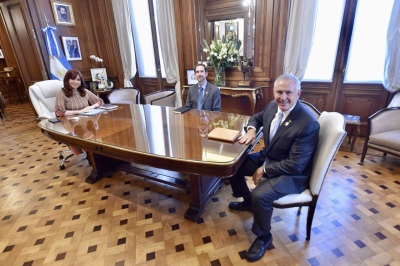 Cristina Fernandez se reunió con el embajador de Estados Unidos