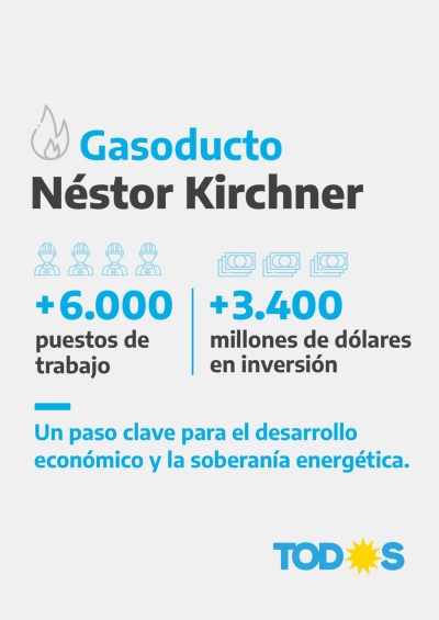 Gasoducto Néstor Kirchner: Iniciaron las obras de construcción