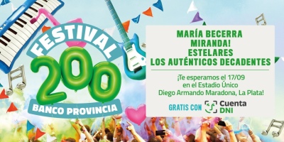 Banco Provincia realizará un festival de música gratuito