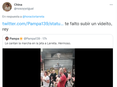 Papelón en Twitter: "Larreta, La Matanza es de Cristina"