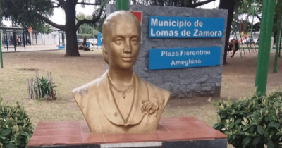 Vandalizaron el busto de Eva Perón