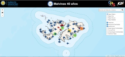 A 40 años de Malvinas, el Ejército lanzó un mapa interactivo sobre la Guerra