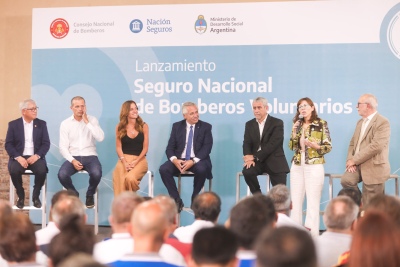 Alberto Fernández presentó el Seguro Nacional de Bomberos Voluntarios