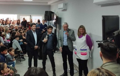 Cagliardi, en la inauguración de un CEC: "Los docentes y vecinos no lo pueden creer"