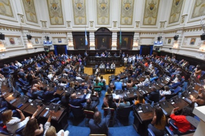 La Asamblea Legislativa bonaerense entró en cuarto intermedio