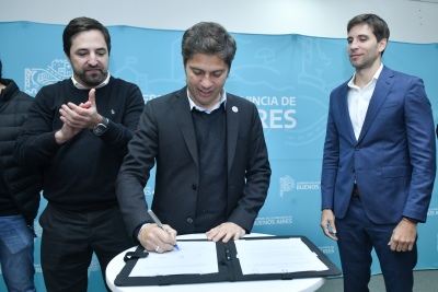 Conflicto terminado: Kicillof y Passaglia firmaron un nuevo convenio para IOMA