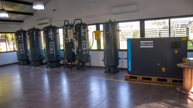 Provincia abrió una nueva planta de oxígeno en Moreno