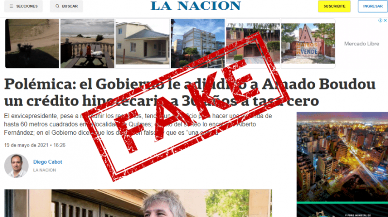 Fake News: desmienten ”categóricamente” al diario La Nación por una noticia sobre Boudou
