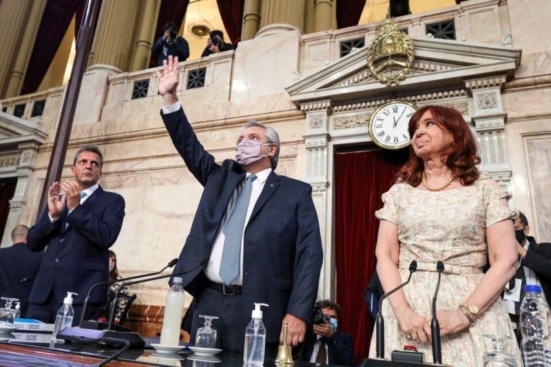 Alberto Fernández abre las sesiones ordinarias del Congreso