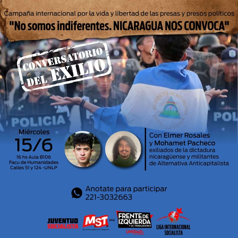 Visitan la UNLP estudiantes exiliados de la dictadura de Nicaragua