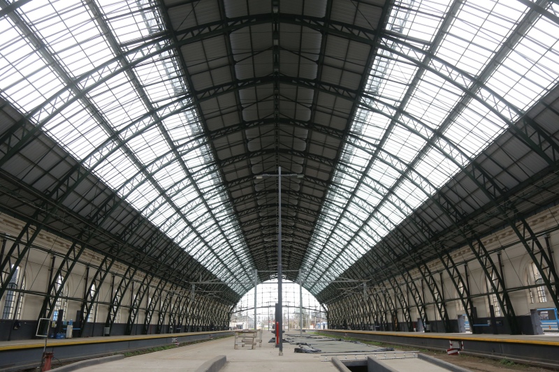 Ya se encuentra listo el techo de la estación de trenes