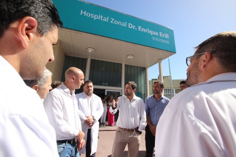 Kreplak visitó el hospital Erill de Escobar