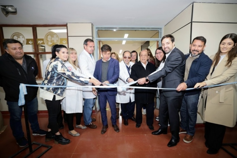 Kicillof recorrió los avances de las obras de remodelación del hospital Evita Pueblo