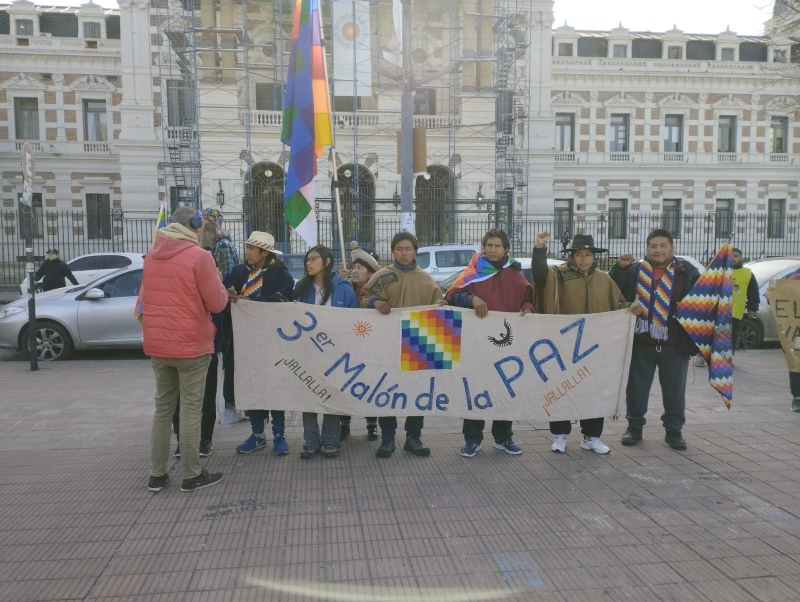 El ”Tercer Malón por la Paz” llegó a la Plata para visibilizar la situación de Jujuy