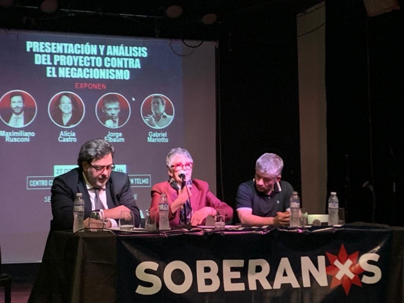 La Agrupación Soberanxs presentó un proyecto de ley para sancionar el negacionismo