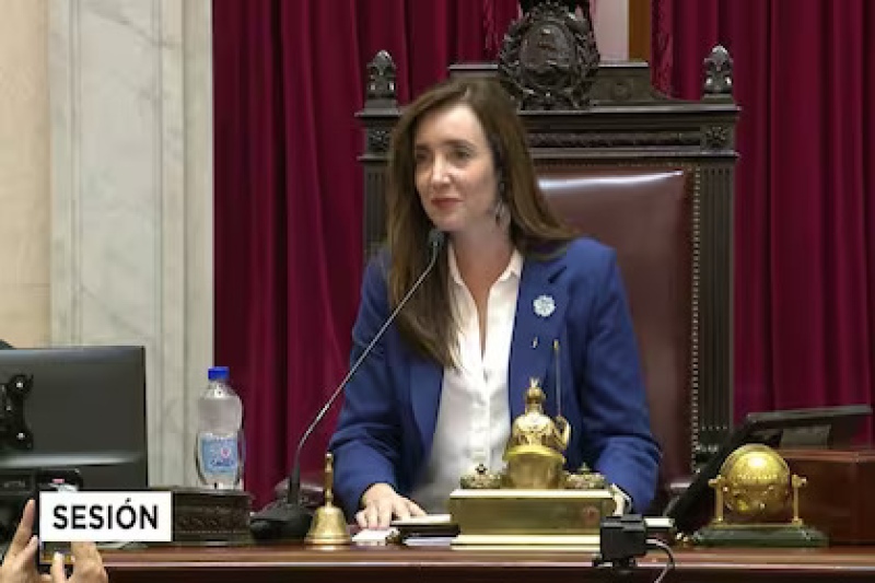 Se definen las autoridades del Senado en la primera sesión presidida por Villarruel