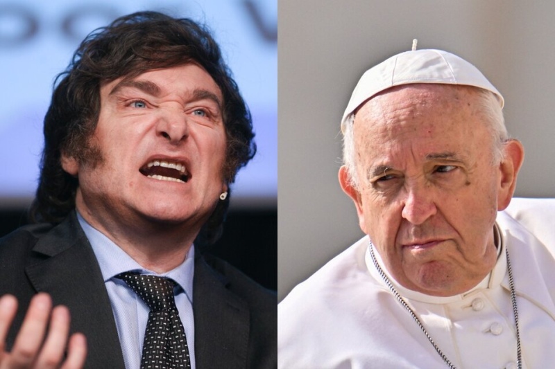 Luego de llamarlo ”el representante del maligno en la Tierra”, Milei invitó al Papa a la Argentina