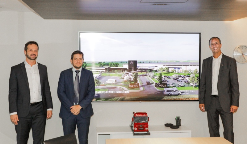 Matzkin celebró la instalación de una nueva fábrica Mercedes Benz en Zárate